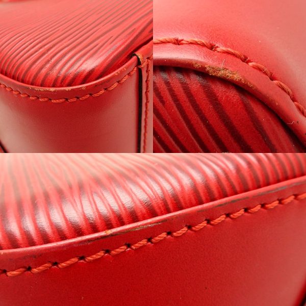 6 Louis Vuitton Epi Sablon Handbag Castilian Red