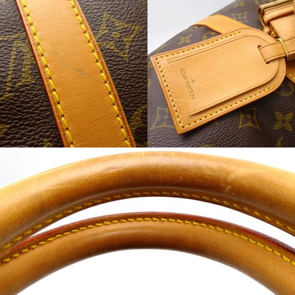 6 Louis Vuitton Monogram Keepall 45 Boston Bag Brown