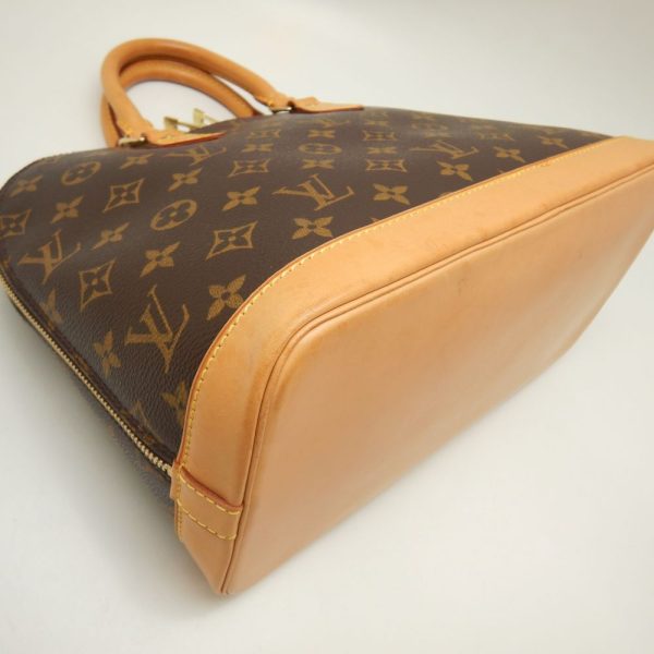 6 Louis Vuitton Monogram Alma Handbag Brown