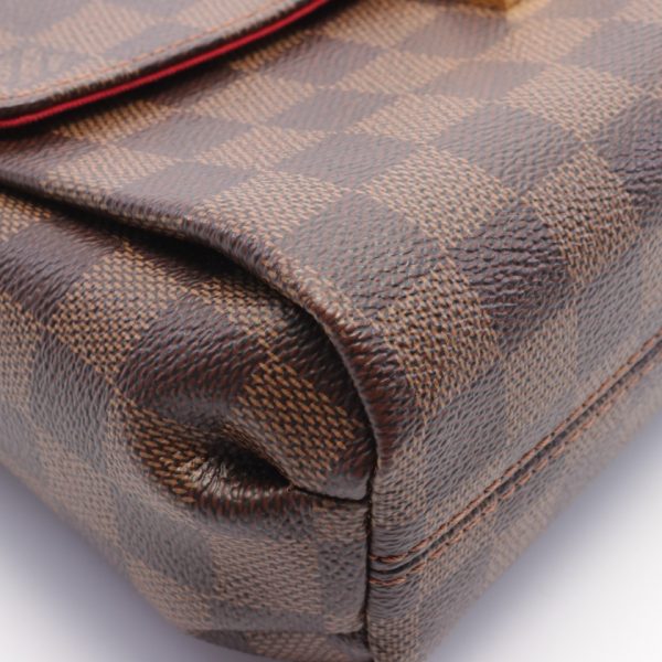 6 Louis Vuitton Croisette Damier Ebene Handbag Brown