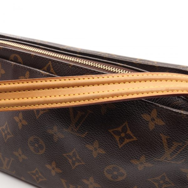 6 Louis Vuitton Vibasite MM Monogram Shoulder Bag Brown