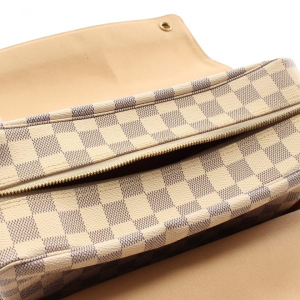 6 Louis Vuitton Naviglio Damier Azur Shoulder Bag White