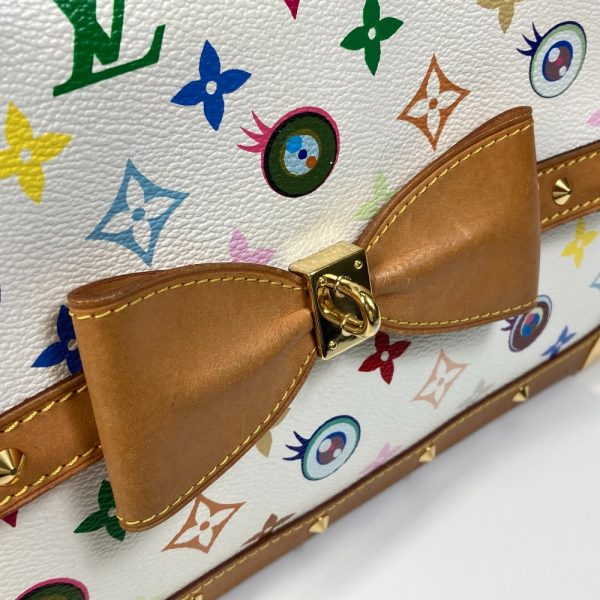 6 Louis Vuitton Annie Multicolor Shoulder Bag White