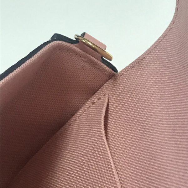 6 Louis Vuitton Monogram Pochette GM 2WAY Second Bag Rose