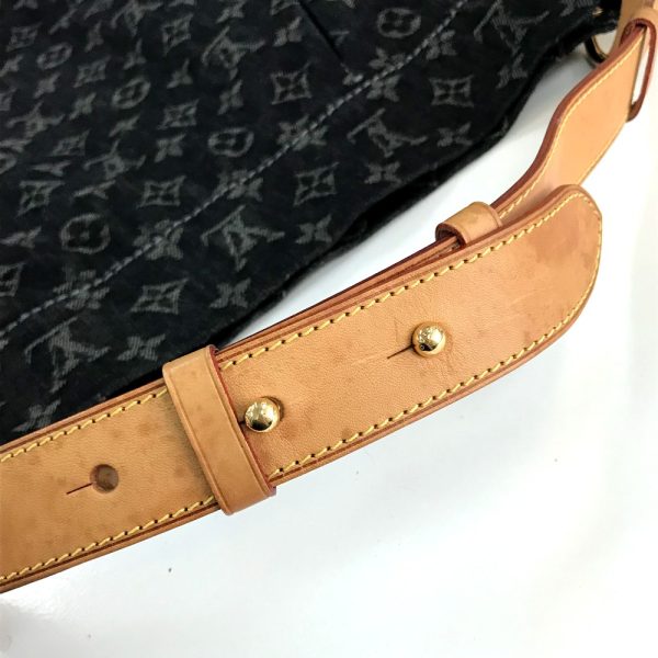 6 Louis Vuitton Monogram Denim Daily PM Shoulder Bag Black