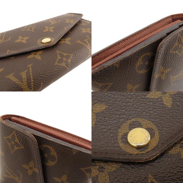 6 Louis Vuitton Portefeuille Sarah Monogram Long Wallet Monogram Canvas