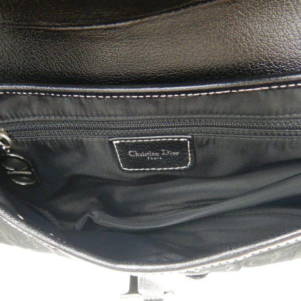 6 Christian Dior Trotter Saddle Bag Black