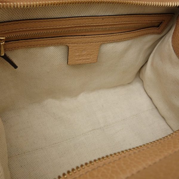 6 Gucci Soho Interlocking 2way Bag Leather Beige