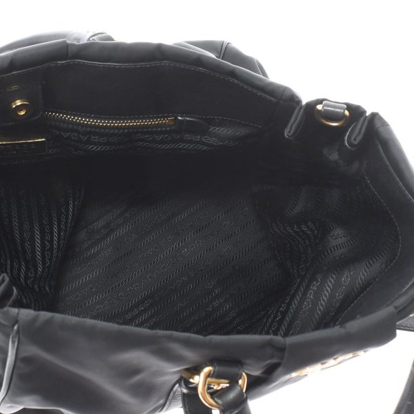 6 Prada Handbag Hardware Nylon 2way Bag Black