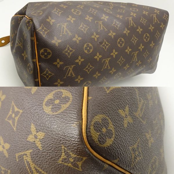 6 Louis Vuitton Monogram Speedy 35 Brown Boston Bag