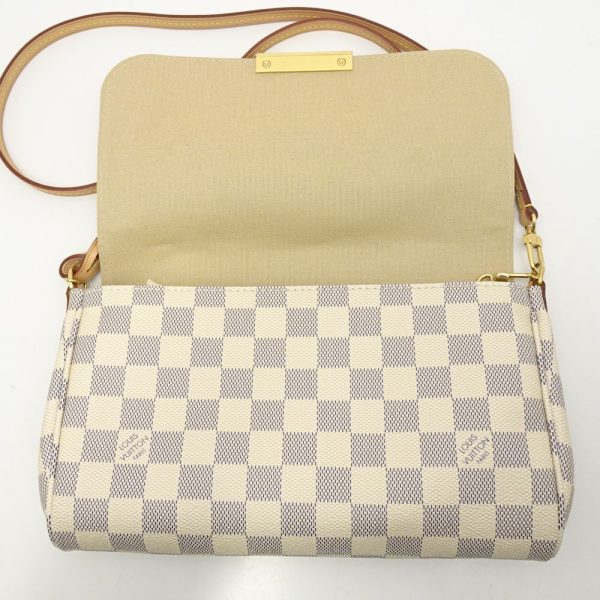 6 Louis Vuitton Damier Azur Favorite MM 2WAY Bag