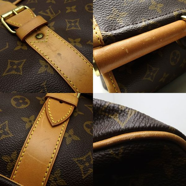 6 Louis Vuitton Monogram Saccious Brown 2WAY Bag Travel Bag