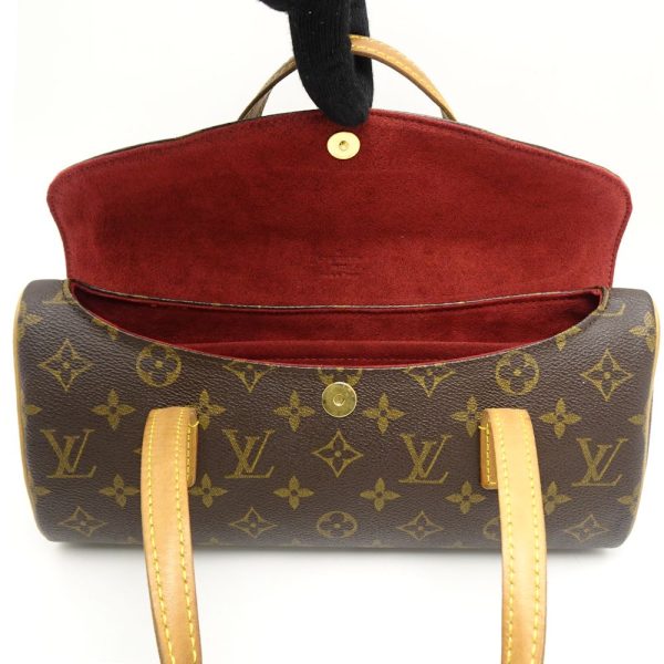 6 Louis Vuitton Monogram Sonatine Brown Handbag