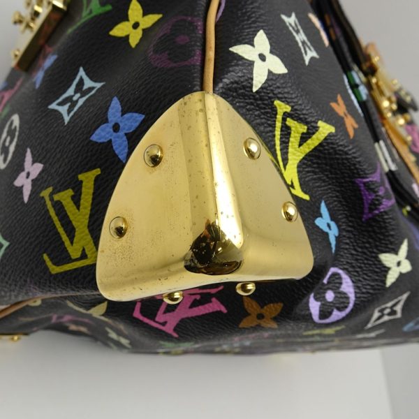 6 Louis Vuitton Multicolor Speedy 30 Noir Boston Bag Black