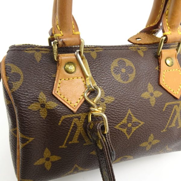 6 Louis Vuitton Monogram Mini Speedy Brown Mini Bag Pouch