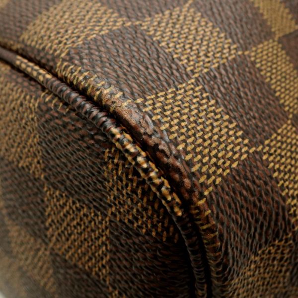 6 Louis Vuitton Damier Neverfull MM Ebene Tote Bag Brown