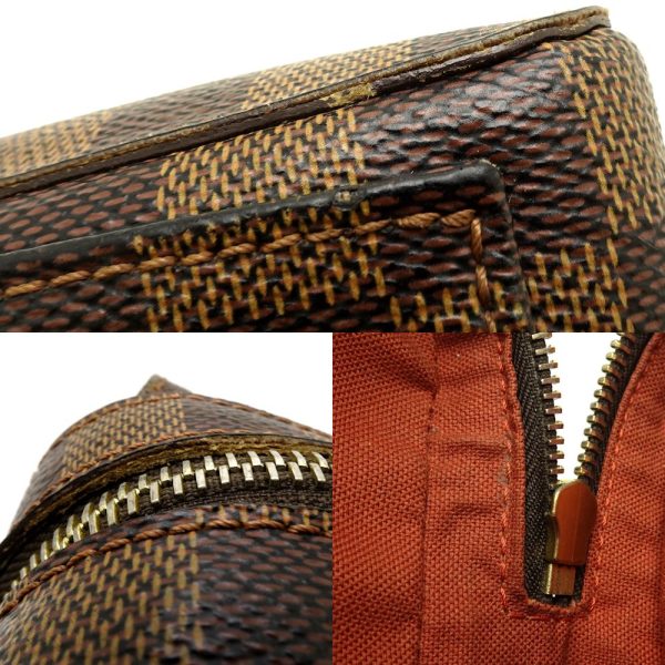 6 Louis Vuitton Damier Jeronimos Ebene Body Bag Brown