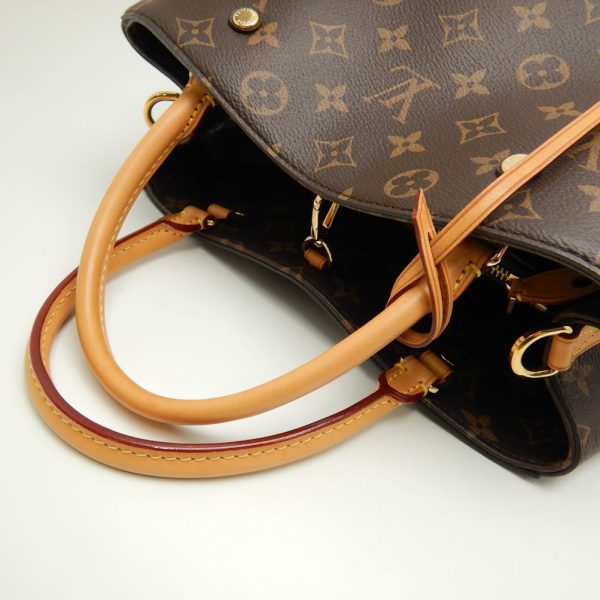 6 Louis Vuitton Monogram Montaigne MM Brown 2WAY Bag