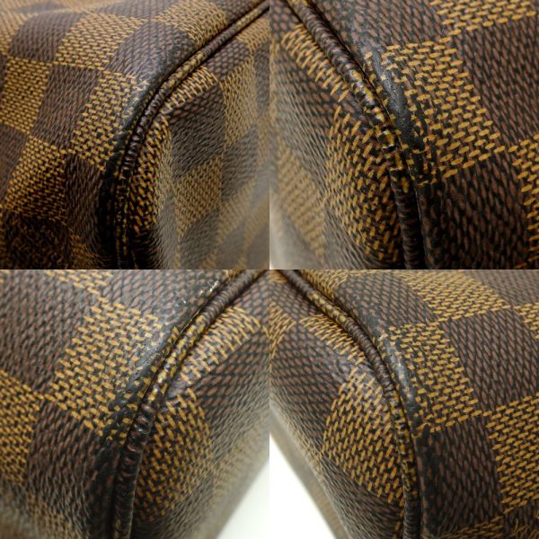 6 Louis Vuitton Damier Neverfull PM Ebene Tote Bag Brown