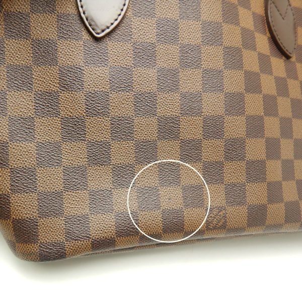 6 Louis Vuitton Damier Neverfull PM Ebene Tote Bag Brown