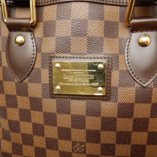 6 Louis Vuitton Damier Hampstead PM Ebene Tote Bag Brown