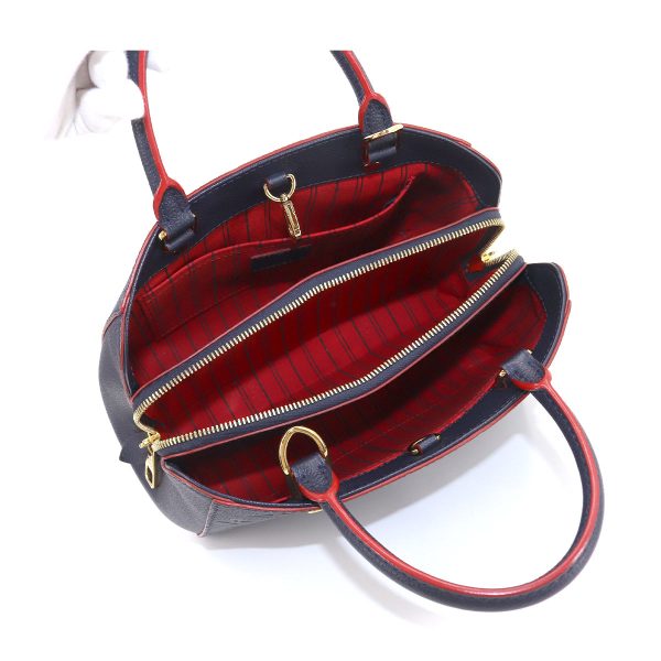 6 Louis Vuitton Emplant Montaigne BB Shoulder Bag Marine Rouge