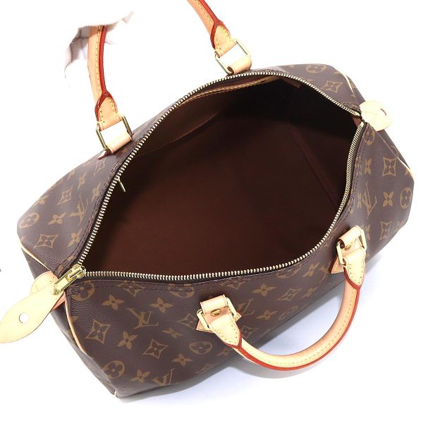 6 Louis Vuitton Monogram Speedy 35 Hand Bag Brown