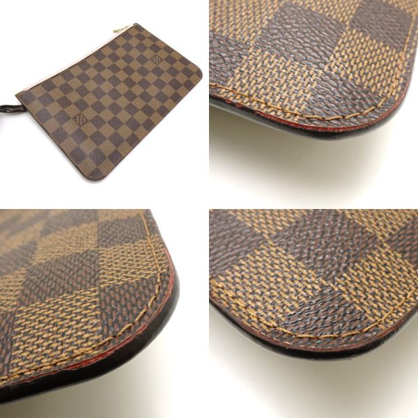 6 Louis Vuitton Damier Neverfull MM Rose Ballerine Tote Bag Brown