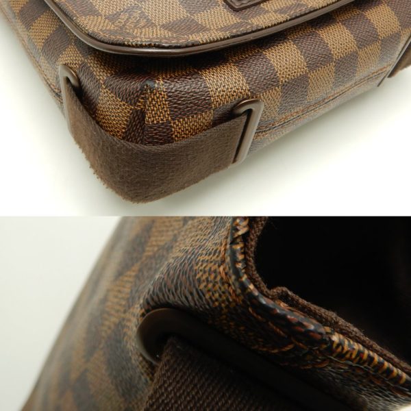 6 Louis Vuitton Damier Brooklyn PM Ebene Diagonal Shoulder Brown