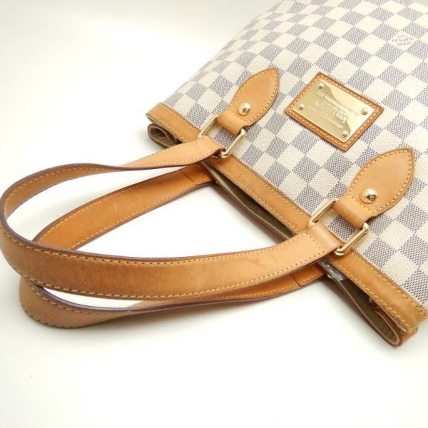 6 Louis Vuitton Damier Azur Hampstead PM Tote Bag