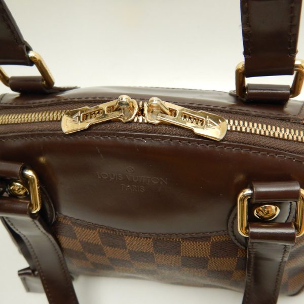 6 Louis Vuitton Damier Verona PM Ebene Handbag Brown