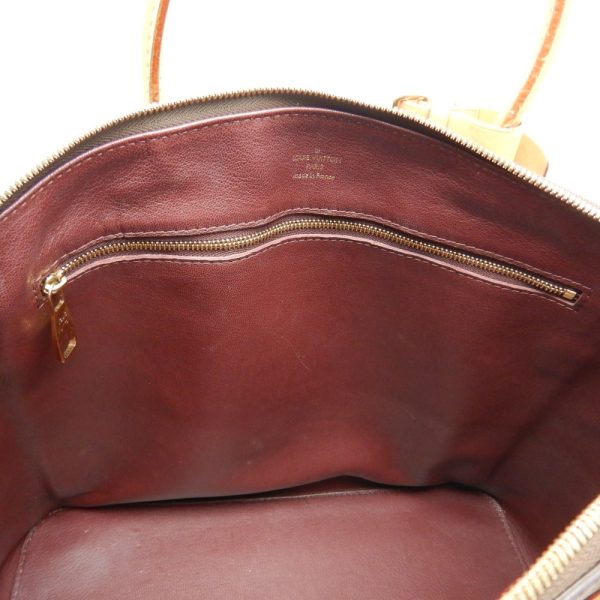 6 Louis Vuitton Monogram Lockit MM Brown Handbag