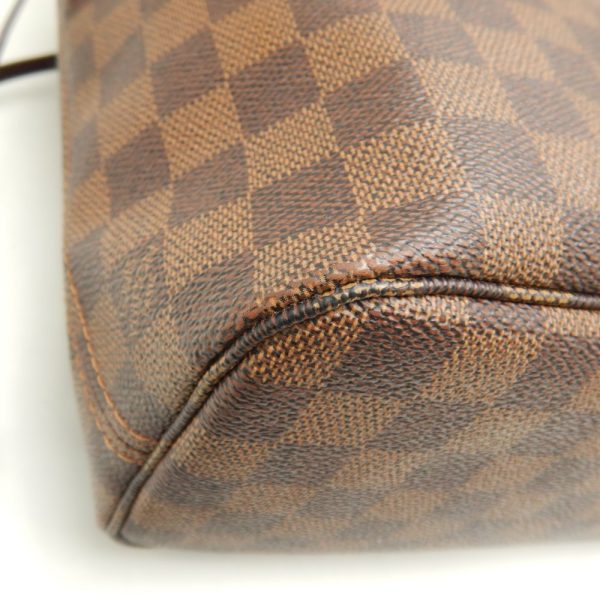 6 Louis Vuitton Damier Neverfull PM Ebene Tote Bag Brown