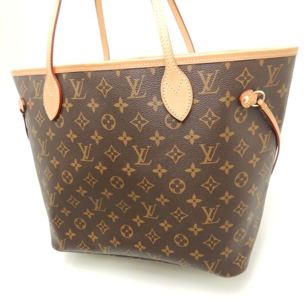 6 Louis Vuitton Monogram Neverfull MM Beige Tote Bag