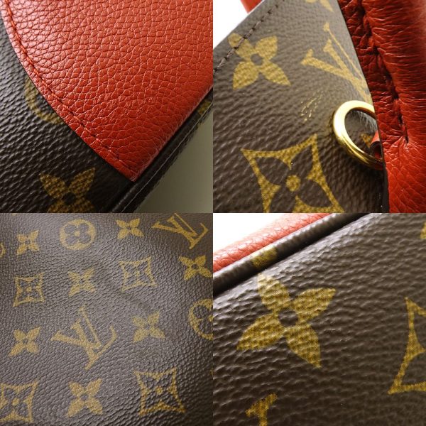 6 Louis Vuitton Monogram Flandrin Tote Bag Red