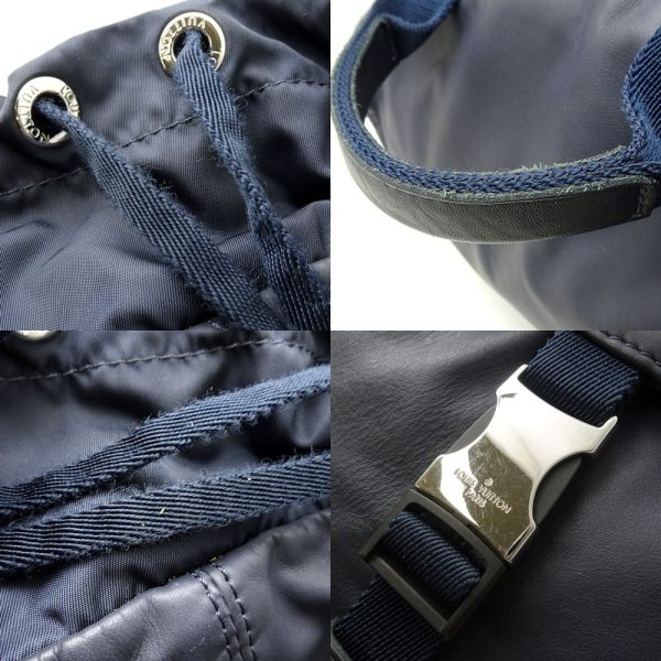 7 Louis Vuitton Pulse V Line Navy Leather Nylon