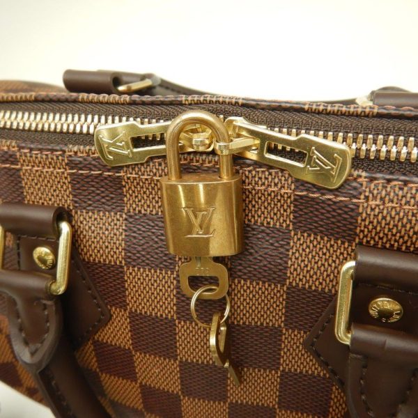 7 Louis Vuitton Damier Speedy Bandouliere 25 Ebene 2WAY Bag Brown