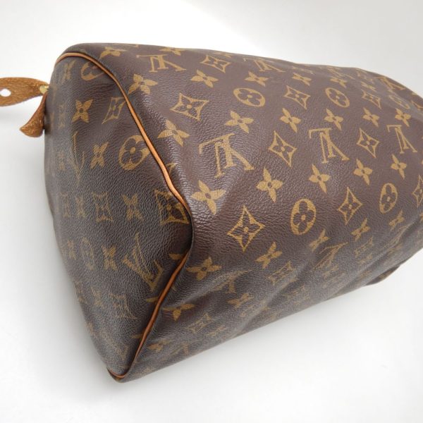 7 Louis Vuitton Monogram Speedy 30 Handbag Brown