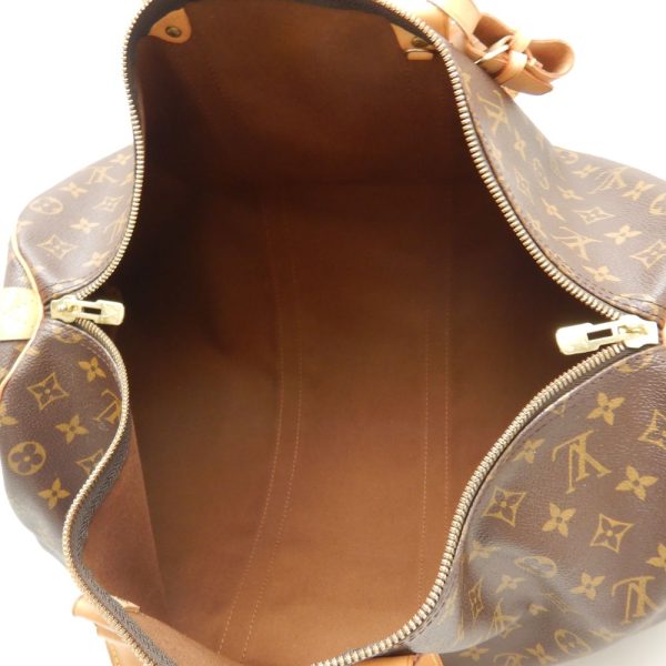 7 Louis Vuitton Monogram Keepall 50 Boston Bag Brown