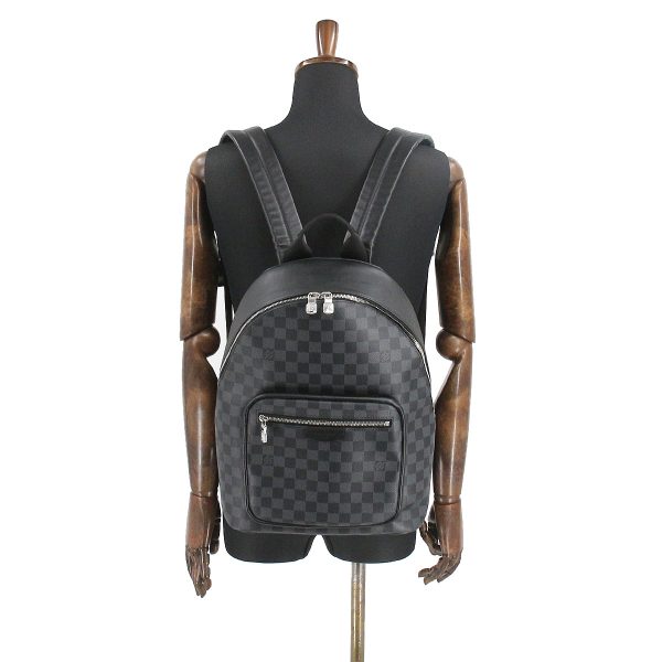 7 Louis Vuitton Damier Graphite Josh NV Backpack Rucksack Black