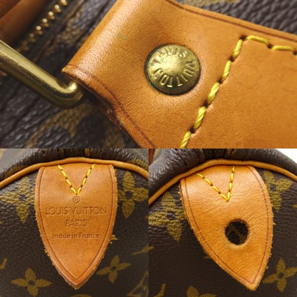 7 Louis Vuitton Monogram Speedy 30 Handbag Brown