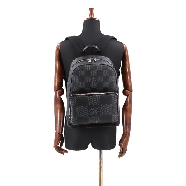 7 Louis Vuitton Damier Graphite 3D Campus Backpack Rucksack Black Gray