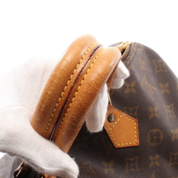 7 Louis Vuitton Speedy 35 Monogram Handbag Brown