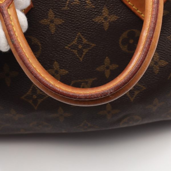 7 Louis Vuitton Speedy 25 Monogram Handbag Leather Brown