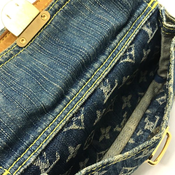 7 Louis Vuitton Monogram Bum Bag Body Bag Denim Blue