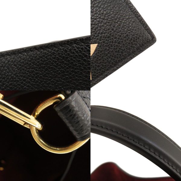 7 Louis Vuitton Neonoe MM Bicolor Black Beige Shoulder Bag Amplant