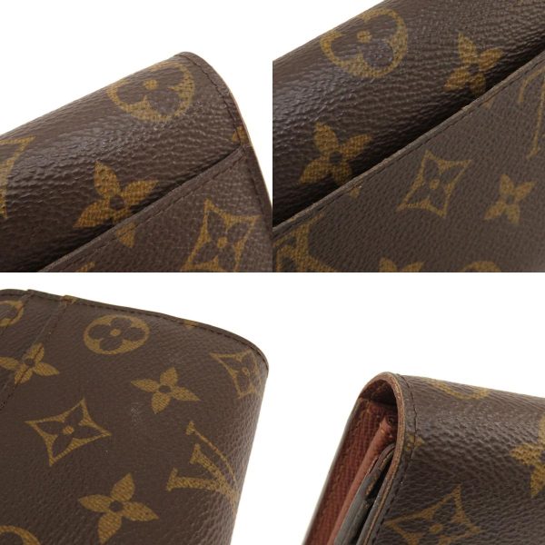 7 Louis Vuitton Portefeuille Sarah Monogram Long Wallet Monogram Canvas