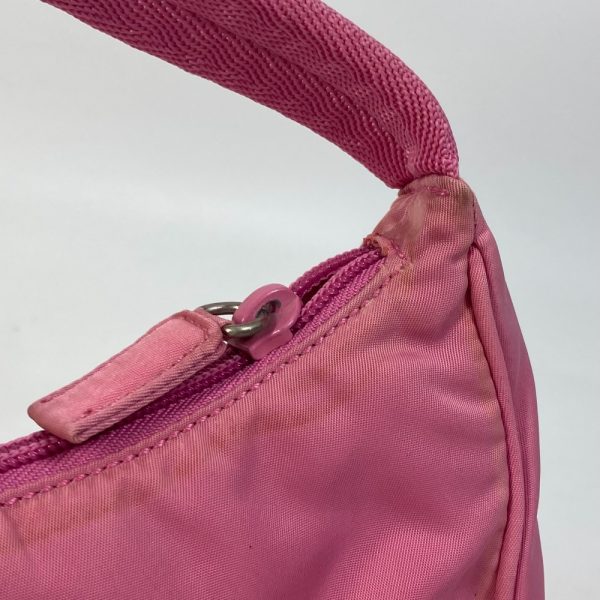 7 Prada Triangle Plate Mini Bag Handbag Pink