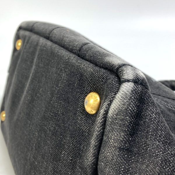 7 Prada Canapa Denim Bag Handbag Tote Bag