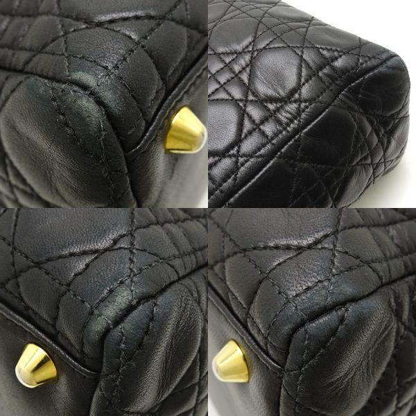 7 Christian Dior Lady Dior Cannage Lambskin Black